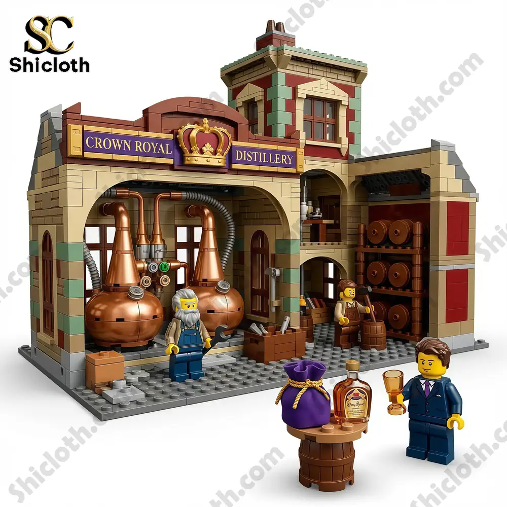 Crown Royal distillery building block set with figures!