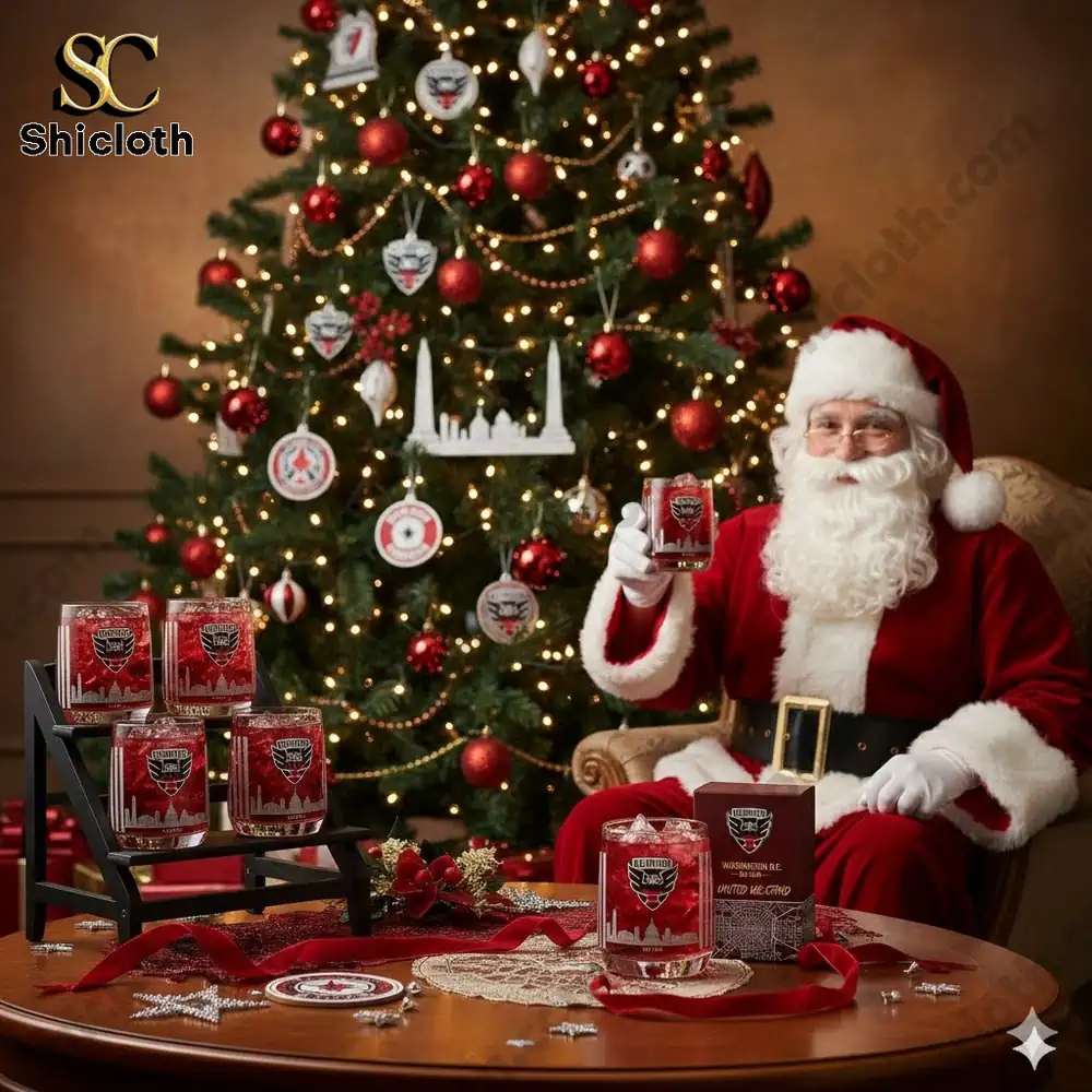 D.C. United MLS Whiskey Glass Christmas Gift