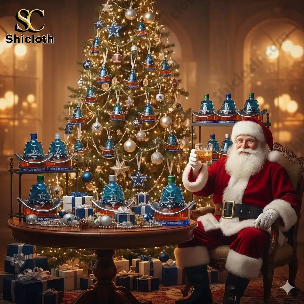 Dallas Cowboys Hat Custom Whiskey Bottle