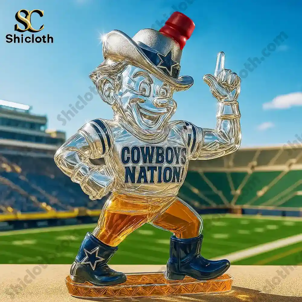 Dallas Cowboys Nation Spirit Of The Star Whiskey Bottle Christmas Gift 3 Dallas Cowboys Nation Spirit Of The Star Whiskey Bottle Christmas Gift - Image 3