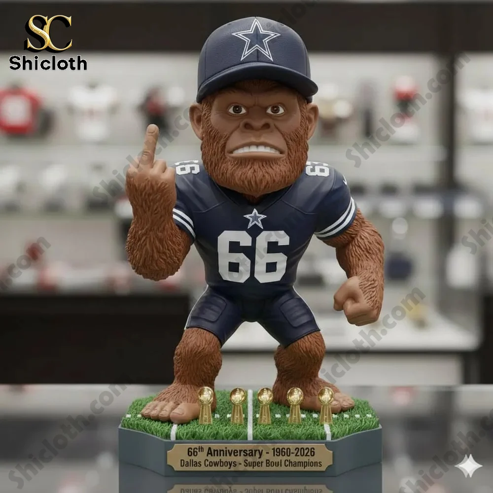 Dallas Cowboys mascot anniversary figure close up!