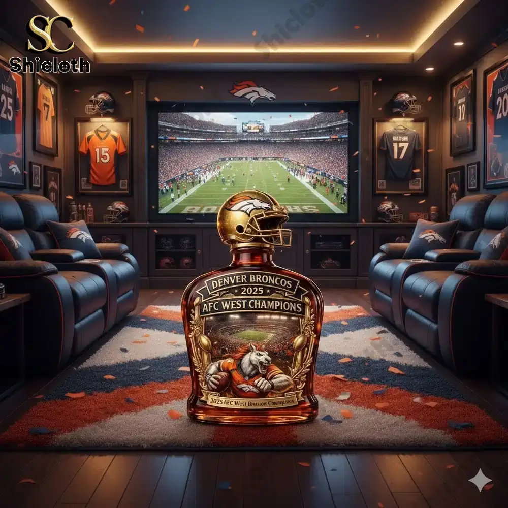 Alternative view of Denver 2025 West Champions Commemorative Whisky Bottle