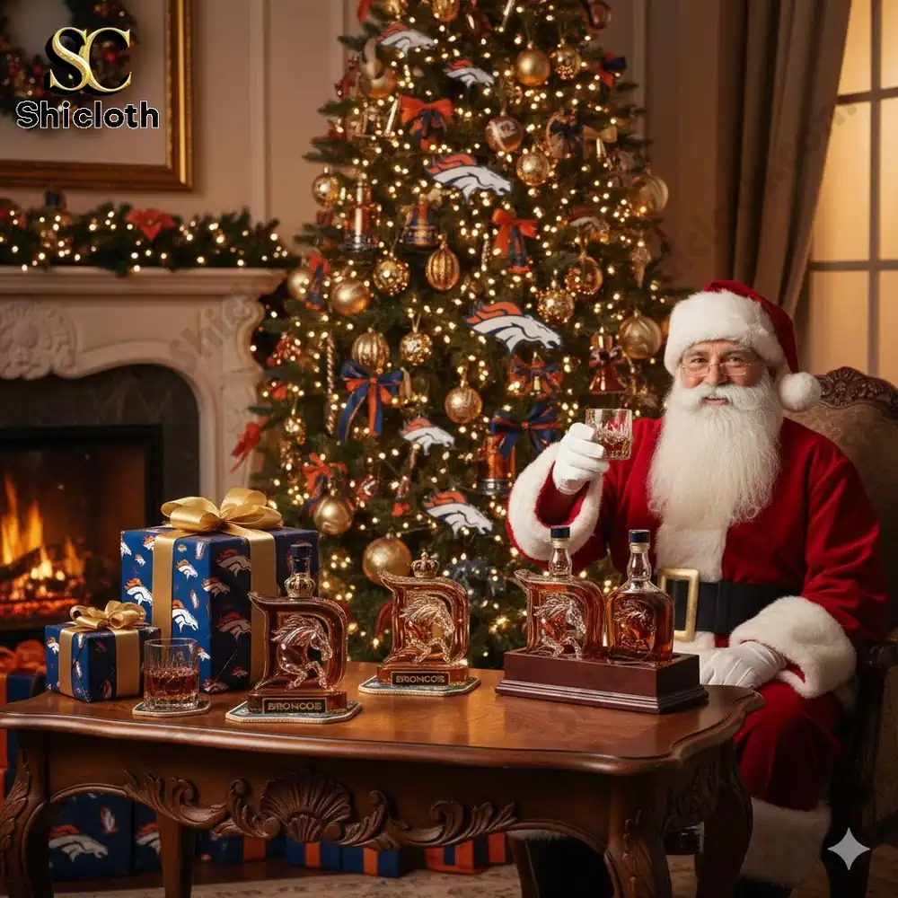 Denver Broncos Crown Royal Whiskey Bottle