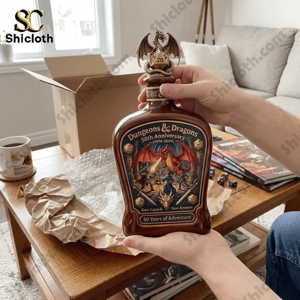 Demogorgon Sculpted Whiskey Glass 110 Dungeons and Dragons anniversary whiskey decanter unboxing at home!