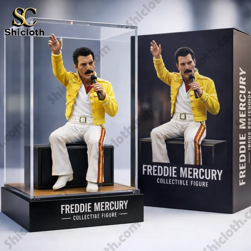 Alternative view of Freddie Mercury Desk Companion 3D Resin Figurine