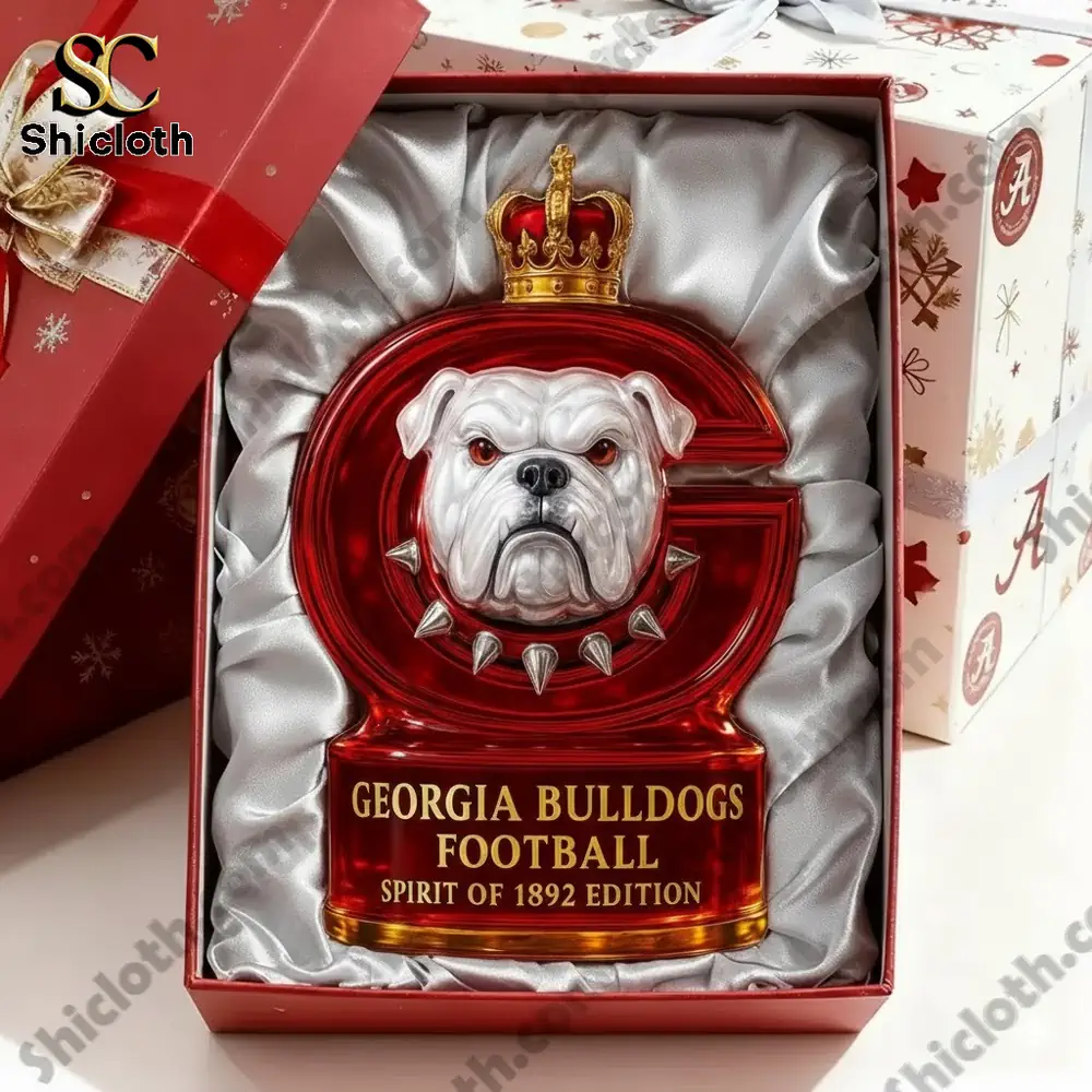 Georgia Bulldogs display statue presented in a gift box with silk lining!