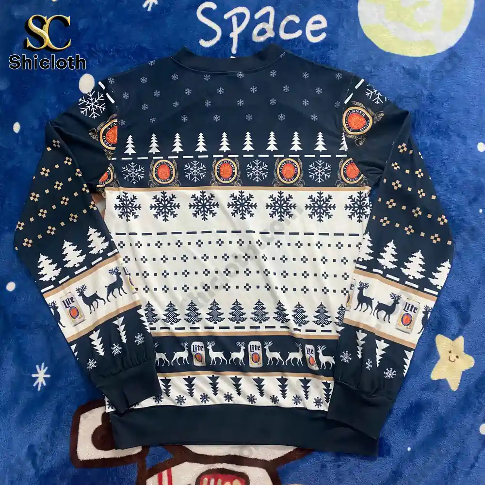 I Love Titties and Miller Lite Ugly Christmas Sweater 4 I Love Titties and Miller Lite Ugly Christmas Sweater - Image 4