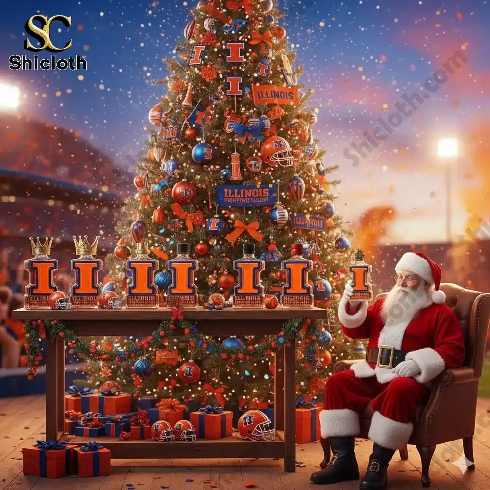 Illinois Fighting Illini Limited Edition Collector?s Whiskey Bottle