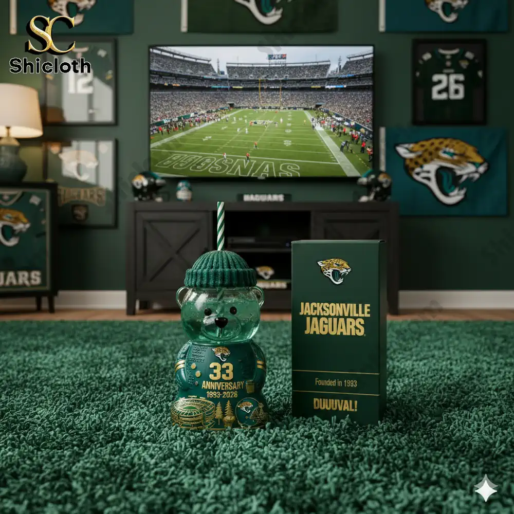 Jacksonville Jaguars 33rd Anniversary Bear Cup