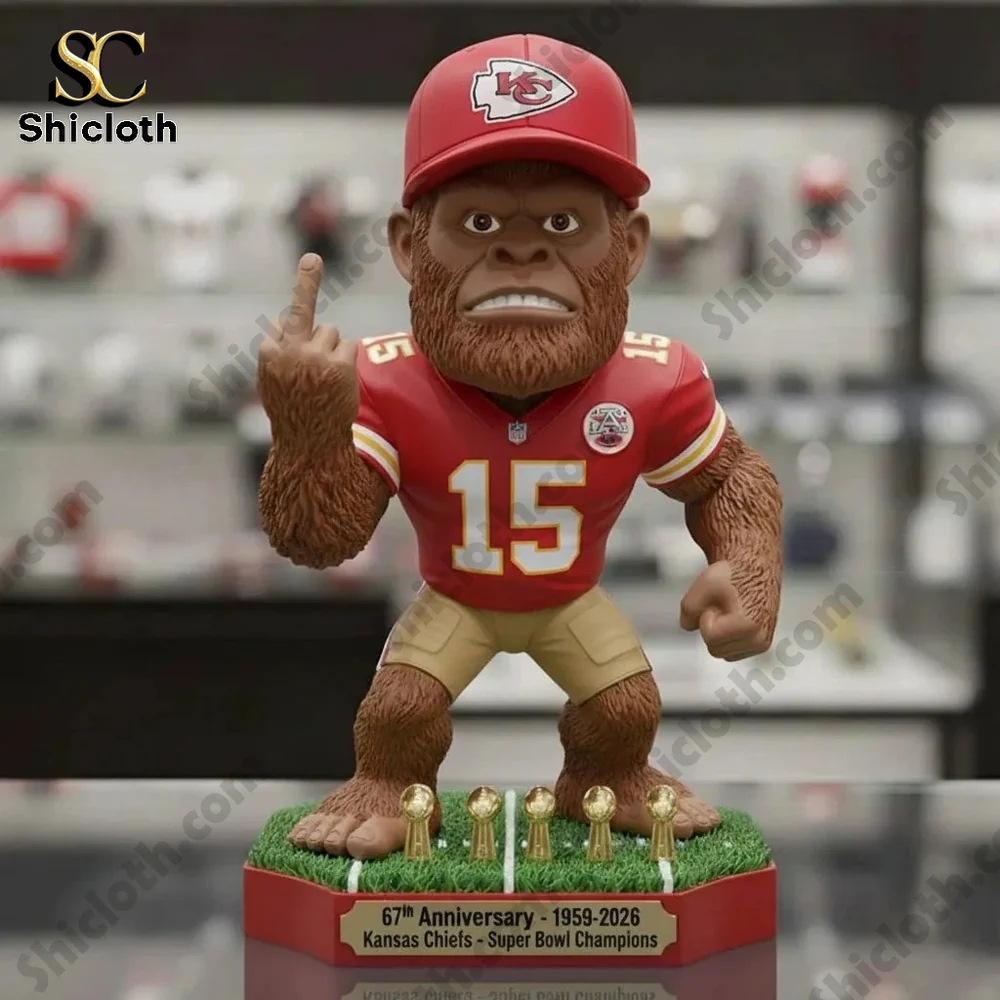 Kansas City Chiefs mascot anniversary collectible figure!