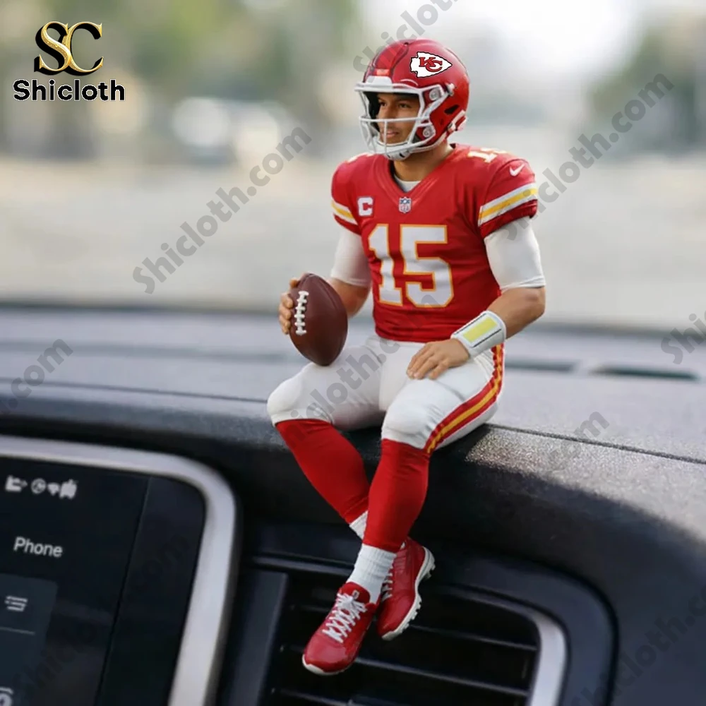 Alternative view of Kansas City Chiefs No.15 mini player Desk Companion 3D Resin Figurine