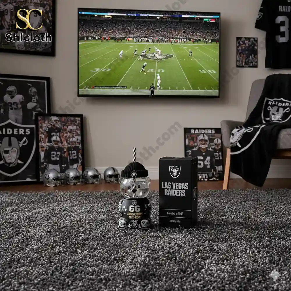Las Vegas Raiders 66th Anniversary Bear Cup