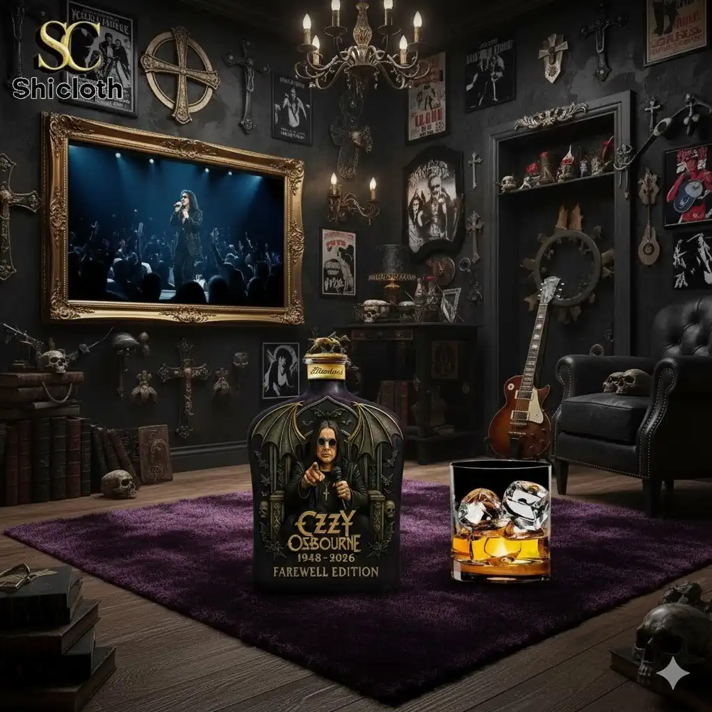 Limited Edition Ozzy Osbourne 1948-2026 Farewell Whiskey Bottle