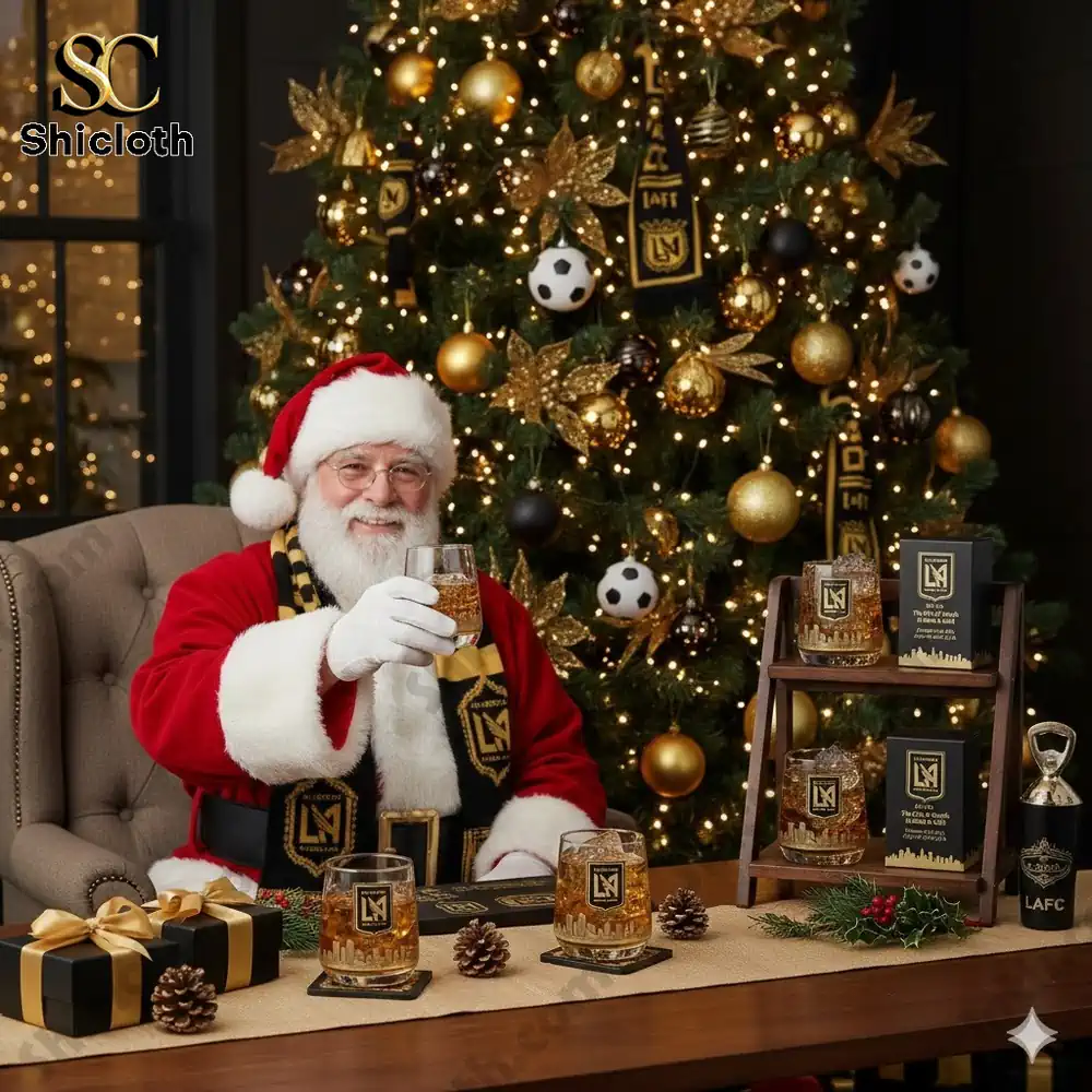 Los Angeles FC MLS Whiskey Glass Christmas Gift