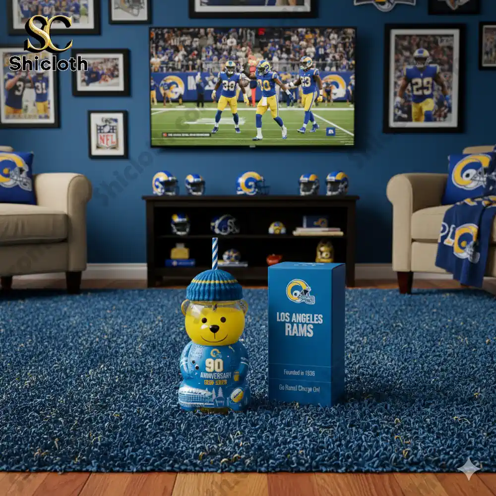 Los Angeles Rams 90th Anniversary Collectible Bear Cup