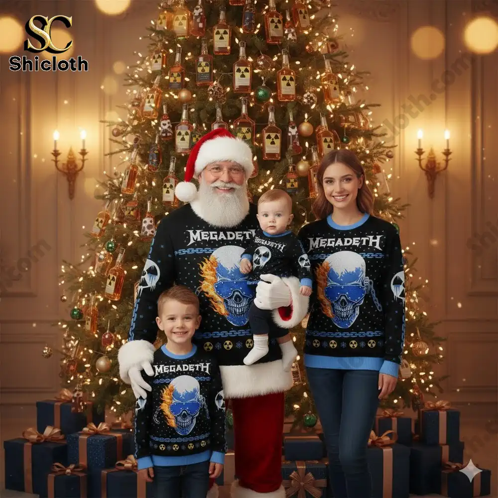 Megadeth Megadeth Vic Holiday Sweater Ugly Sweater