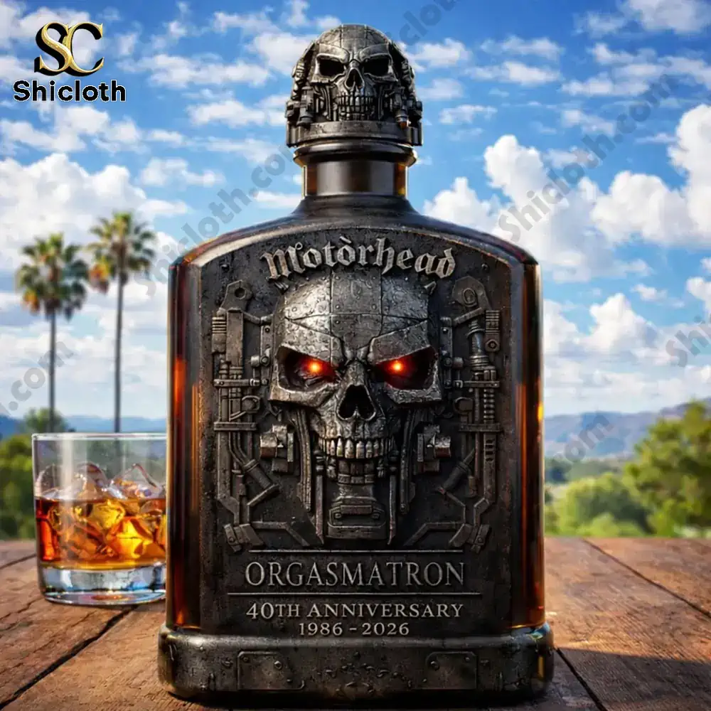 Motorhead Orgasmatron 40th Anniversary 1986-2026 Whiskey Bottle
