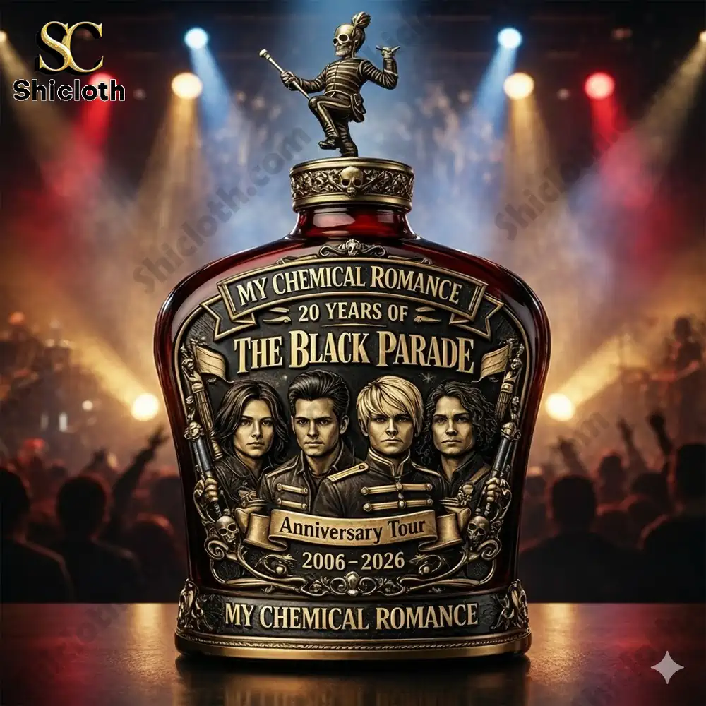 Demogorgon Sculpted Whiskey Glass 188 Decorative bottle with My Chemical Romance The Black Parade anniversary design!