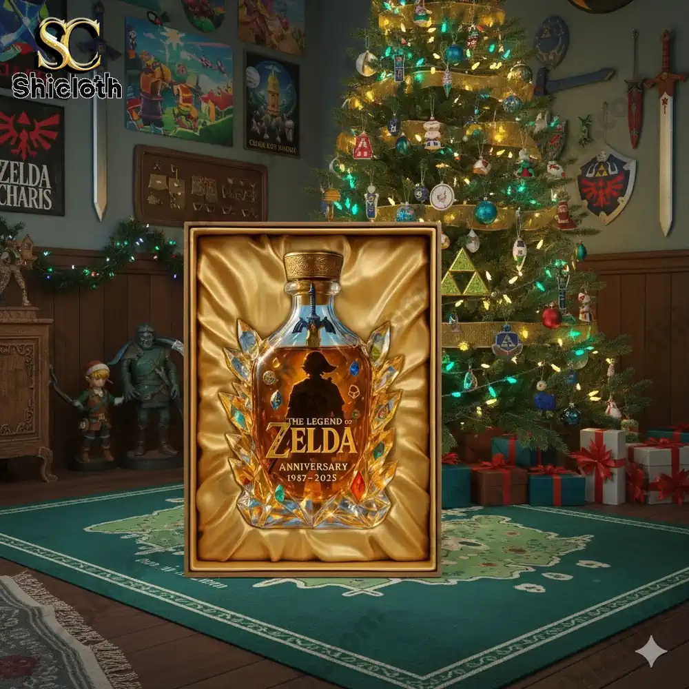 NEWEST The Legend Of Zelda 38th Anniversary Limited Edition Christmas Gift Whiskey Bottle