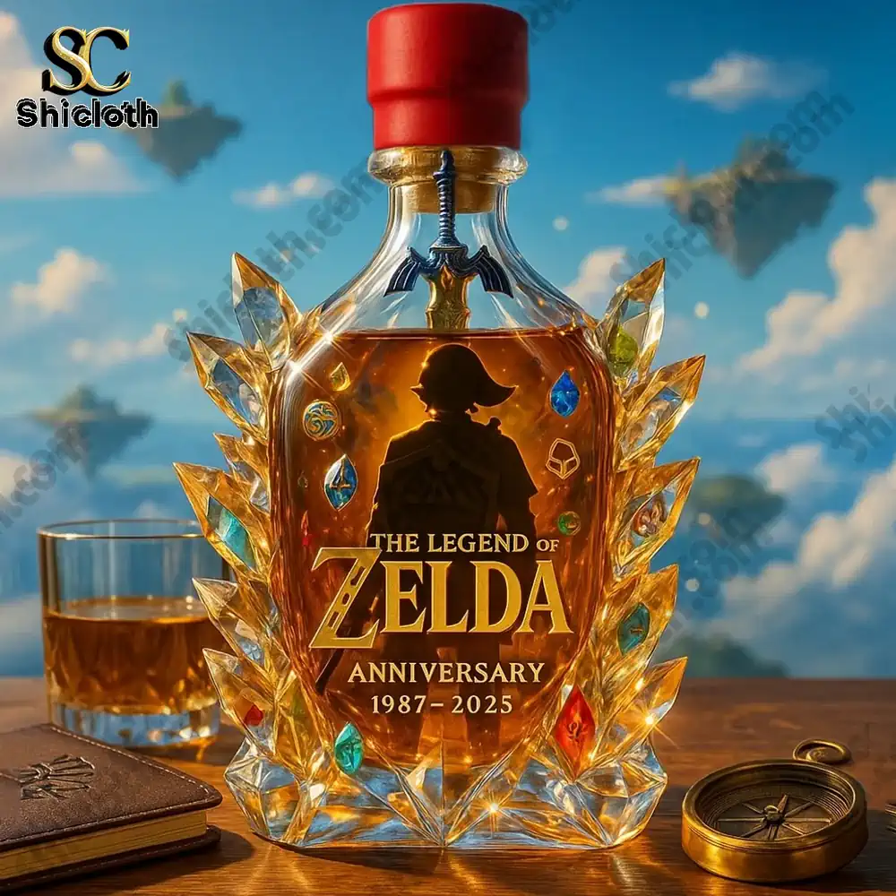 NEWEST The Legend Of Zelda 38th Anniversary Limited Edition Christmas Gift Whiskey Bottle 3 NEWEST The Legend Of Zelda 38th Anniversary Limited Edition Christmas Gift Whiskey Bottle - Image 3