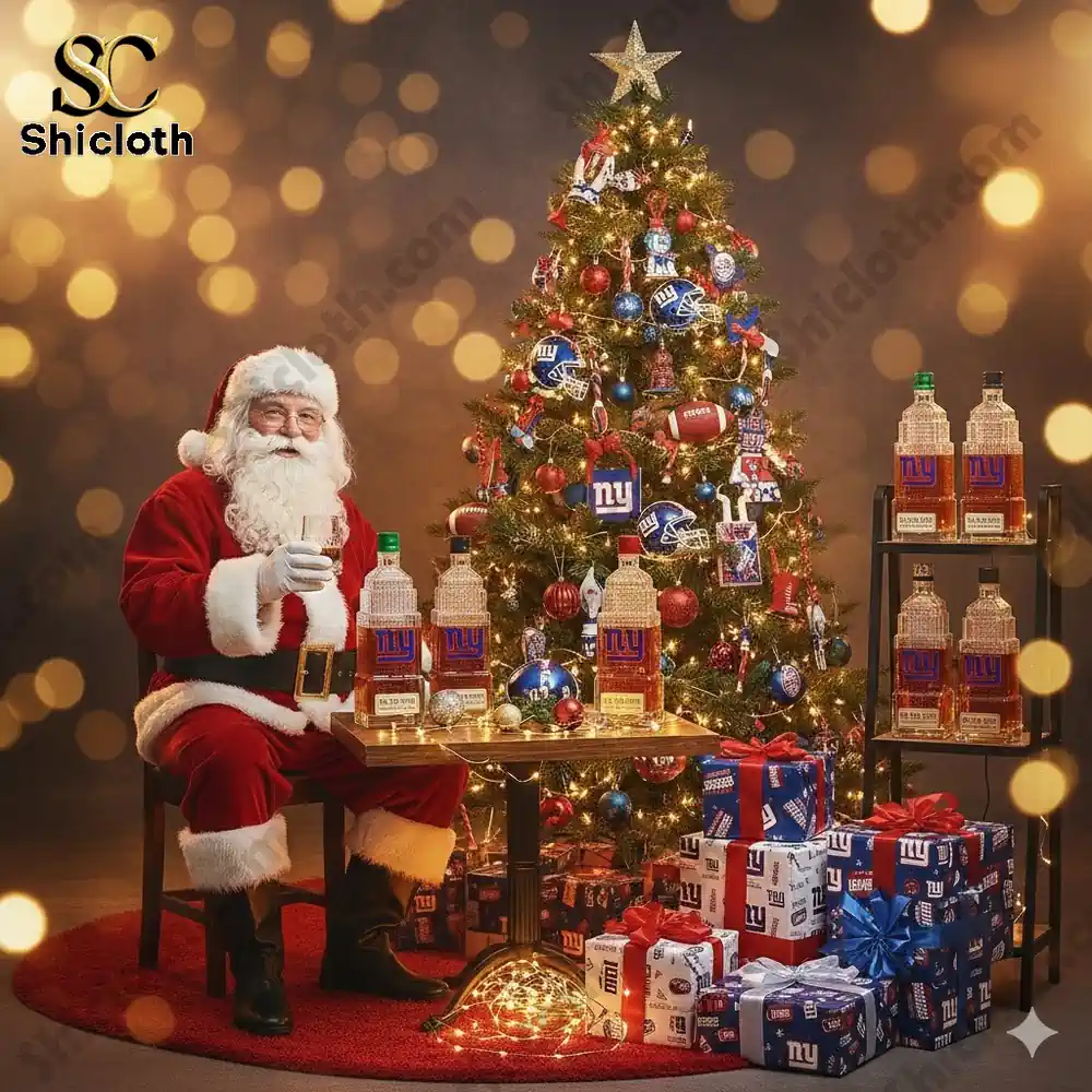 New York Giants Whiskey Bottle Christmas Giff