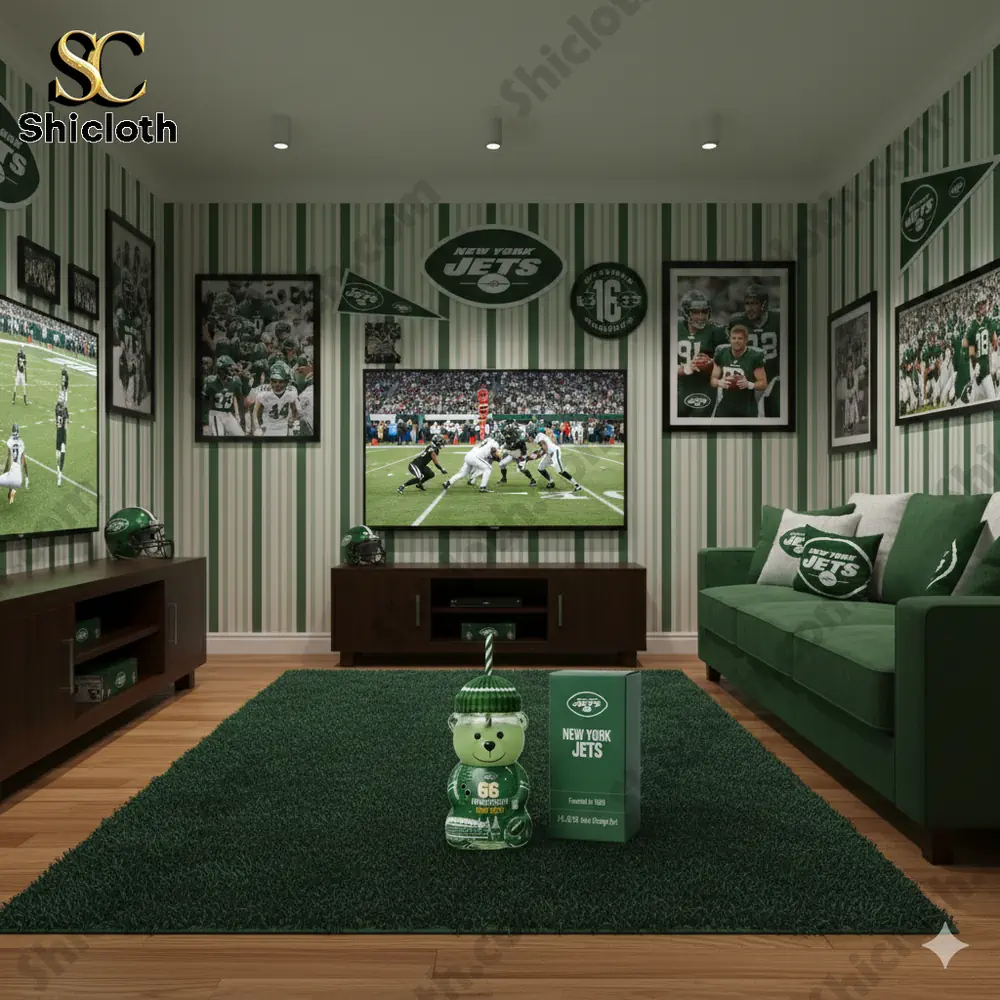 New York Jets 66th Anniversary Collectible Bear Cup