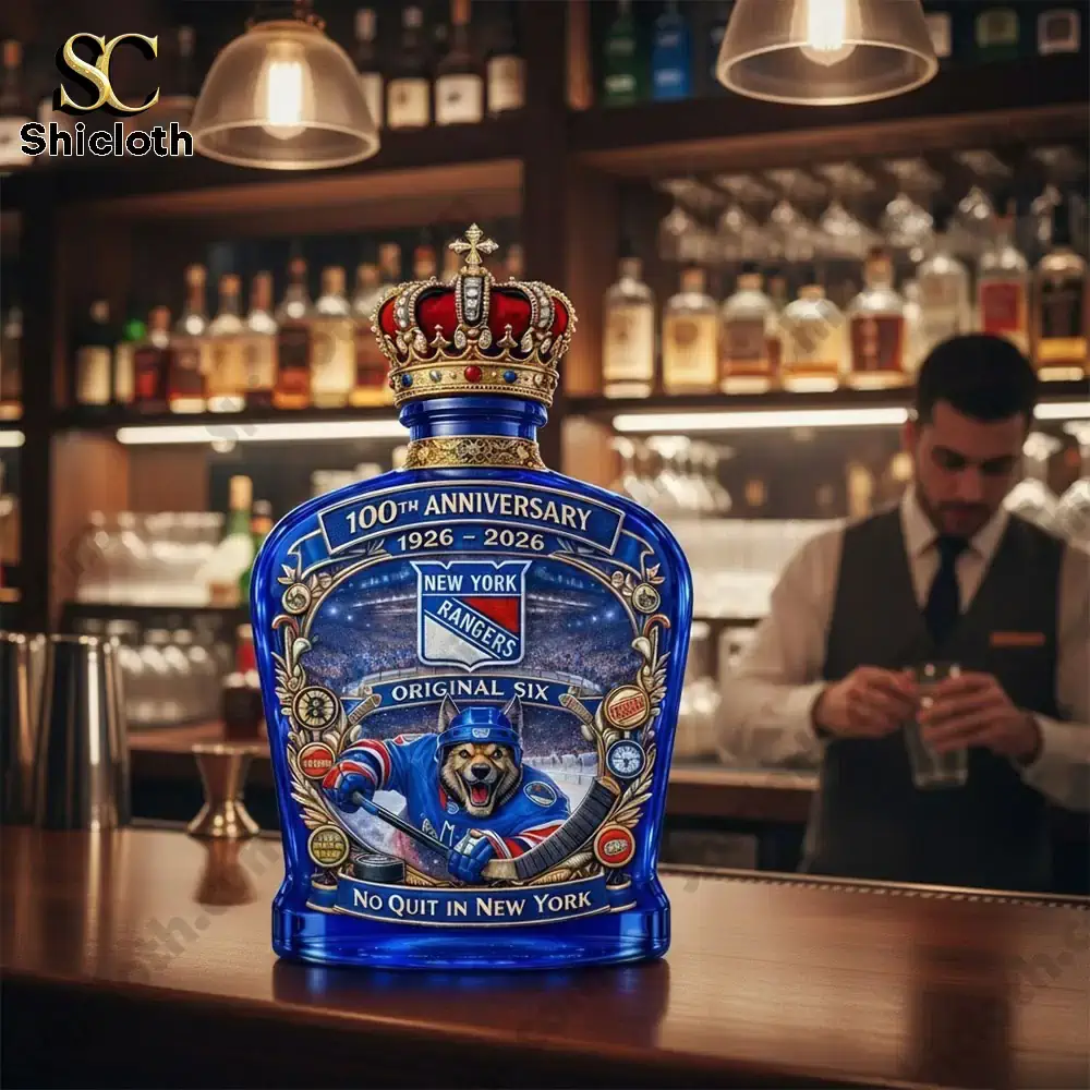 New York Rangers 100Th Anniversary 2026 Original Six Whiskey Bottle