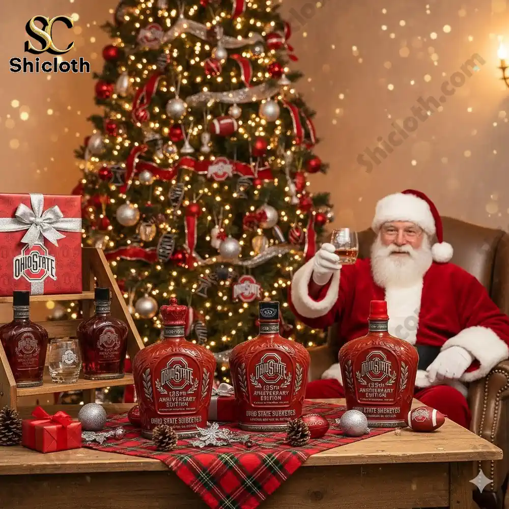 Ohio State Buckeyes 135th Anniversary Limited Whiskey Bottle