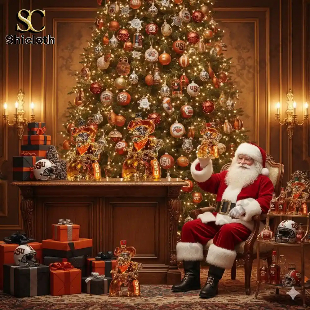 Oklahoma State Cowboys Whiskey Bottle