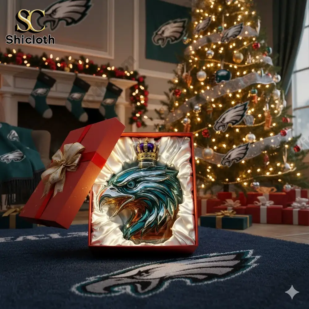 Philadelphia Eagles Limited Edition Christmas Gift Whiskey Bottle