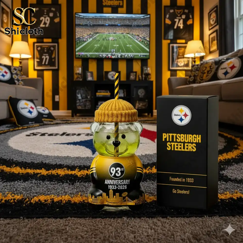 Pittsburgh Steelers 2026 Anniversary Bear Drinkware