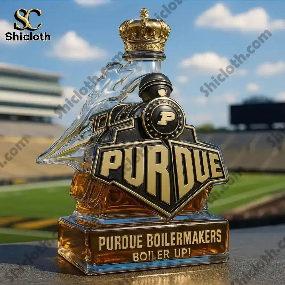 Purdue Boilermakers Boiler up Train Shaped Christmas Christmas Gift Whiskey Bottle 5 Purdue Boilermakers Boiler up Train Shaped Christmas Christmas Gift Whiskey Bottle - Image 5