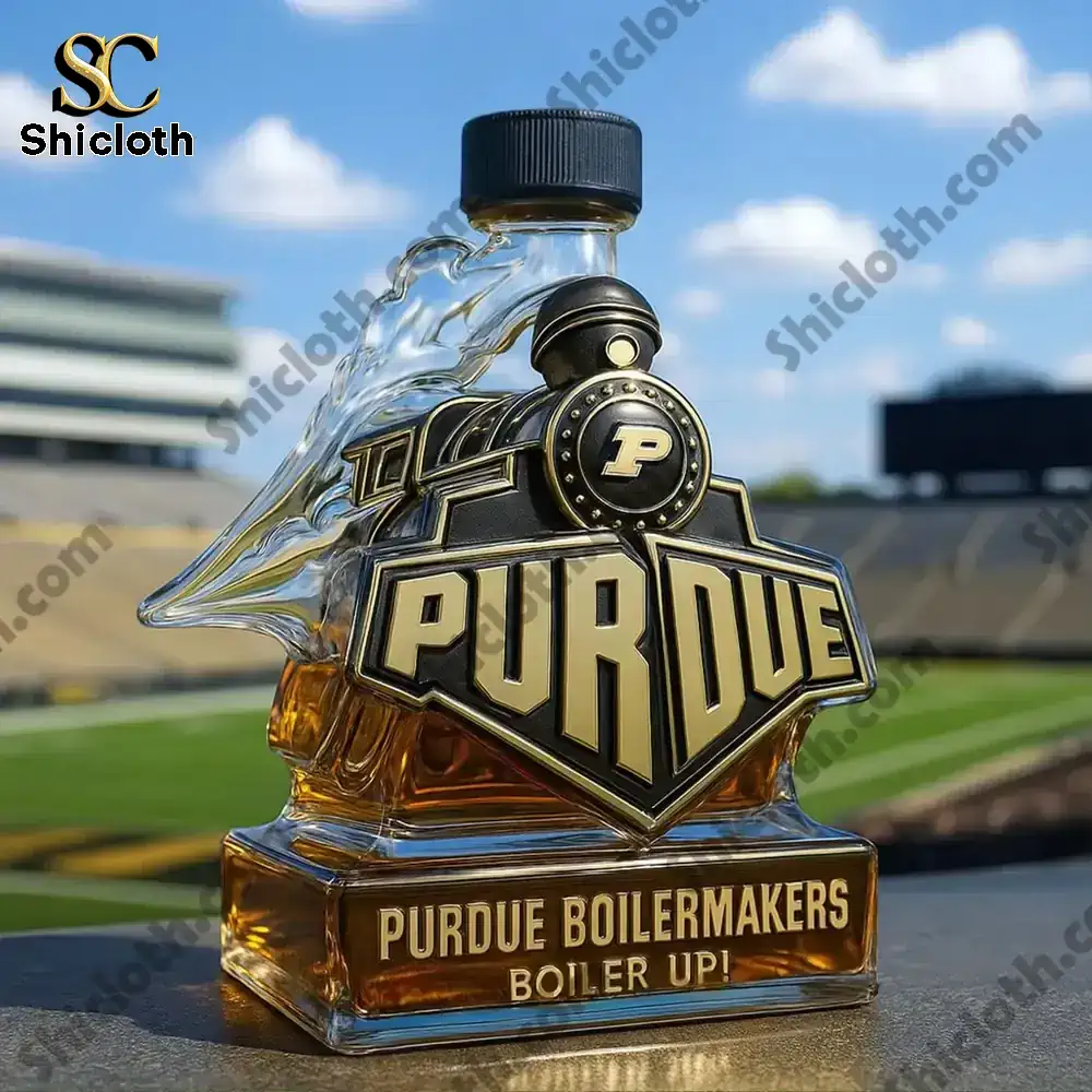 Purdue Boilermakers Boiler up Train Shaped Christmas Christmas Gift Whiskey Bottle 7 Purdue Boilermakers Boiler up Train Shaped Christmas Christmas Gift Whiskey Bottle - Image 7