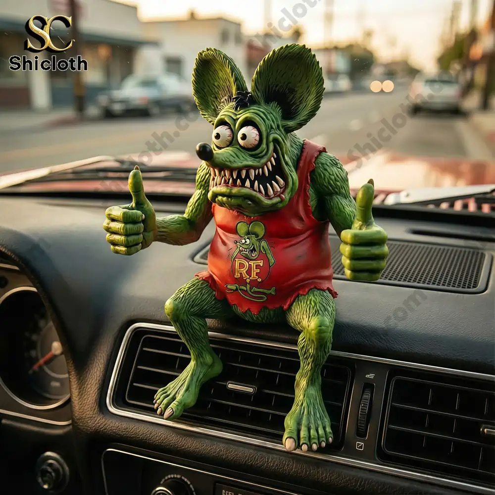 Rat Fink Desk Companion 3D Resin Figurine