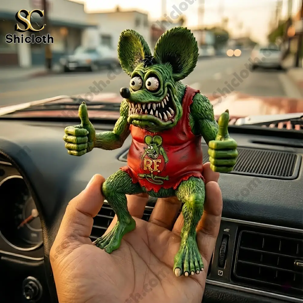 Alternative view of Rat Fink Desk Companion 3D Resin Figurine