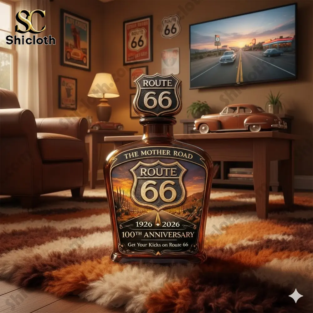 Demogorgon Sculpted Whiskey Glass 132 Route sixty six anniversary bottle decor!