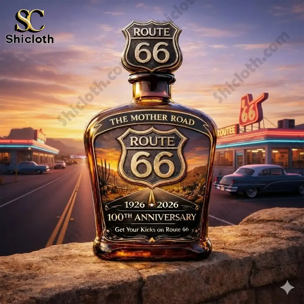 Route sixty six anniversary bottle on open road!
