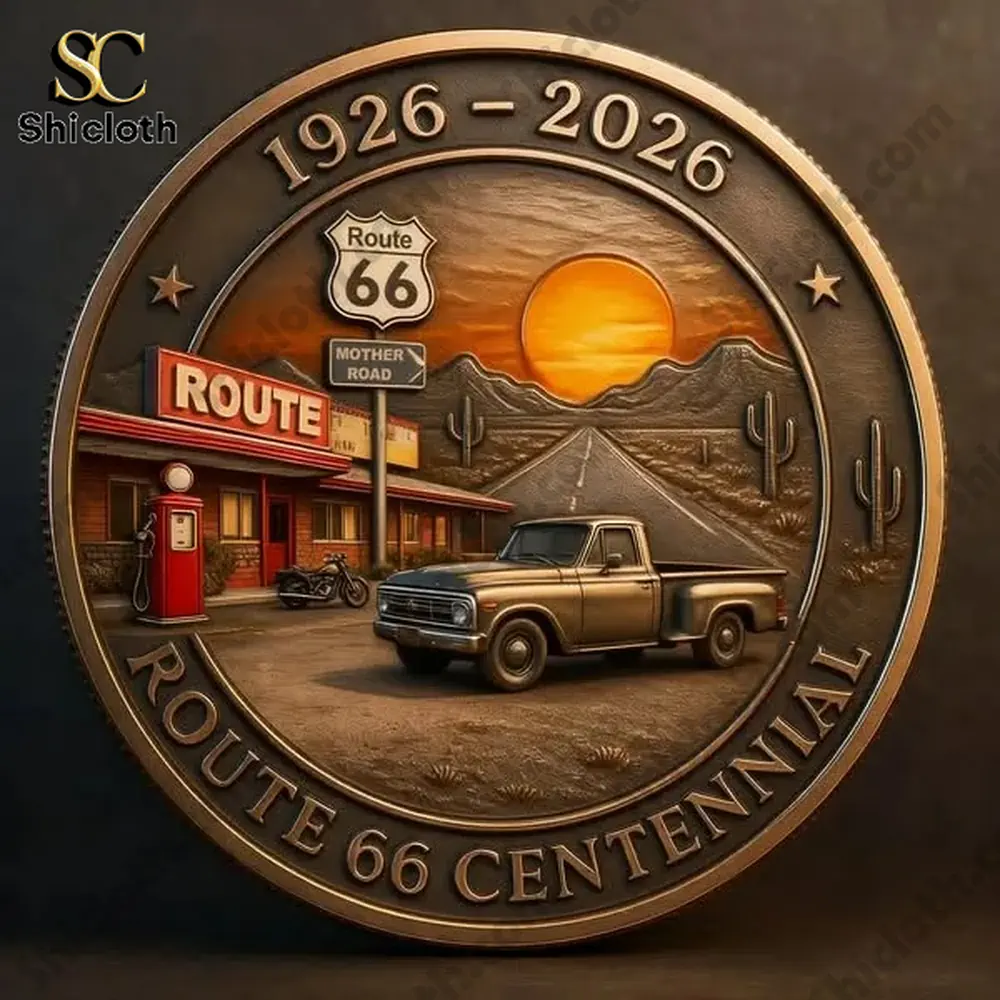 Alternative view of Route 66 Centennial Commemorative Coin