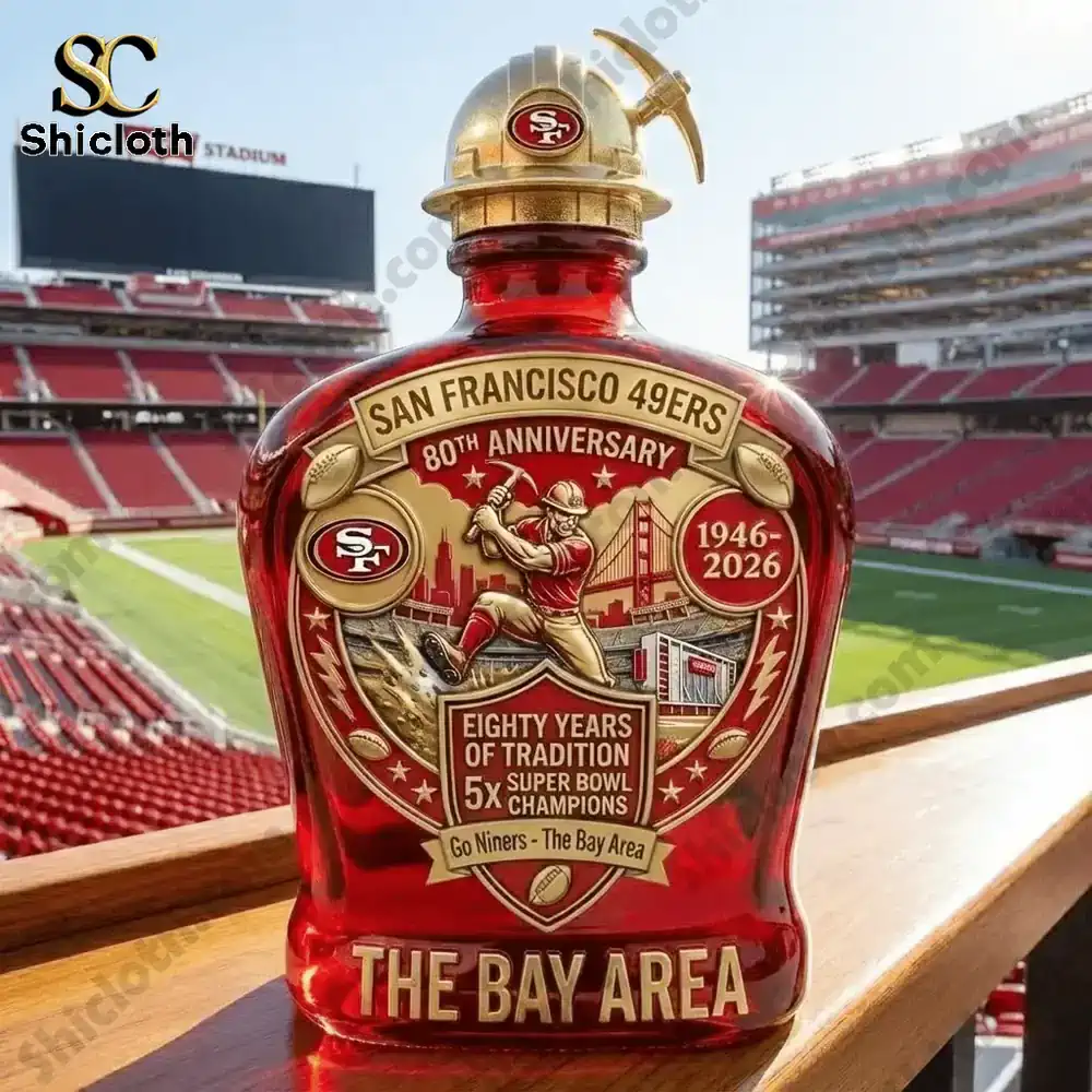 San Francisco 49ers 80th Anniversary Commemorative Edition Whiskey Decanter
