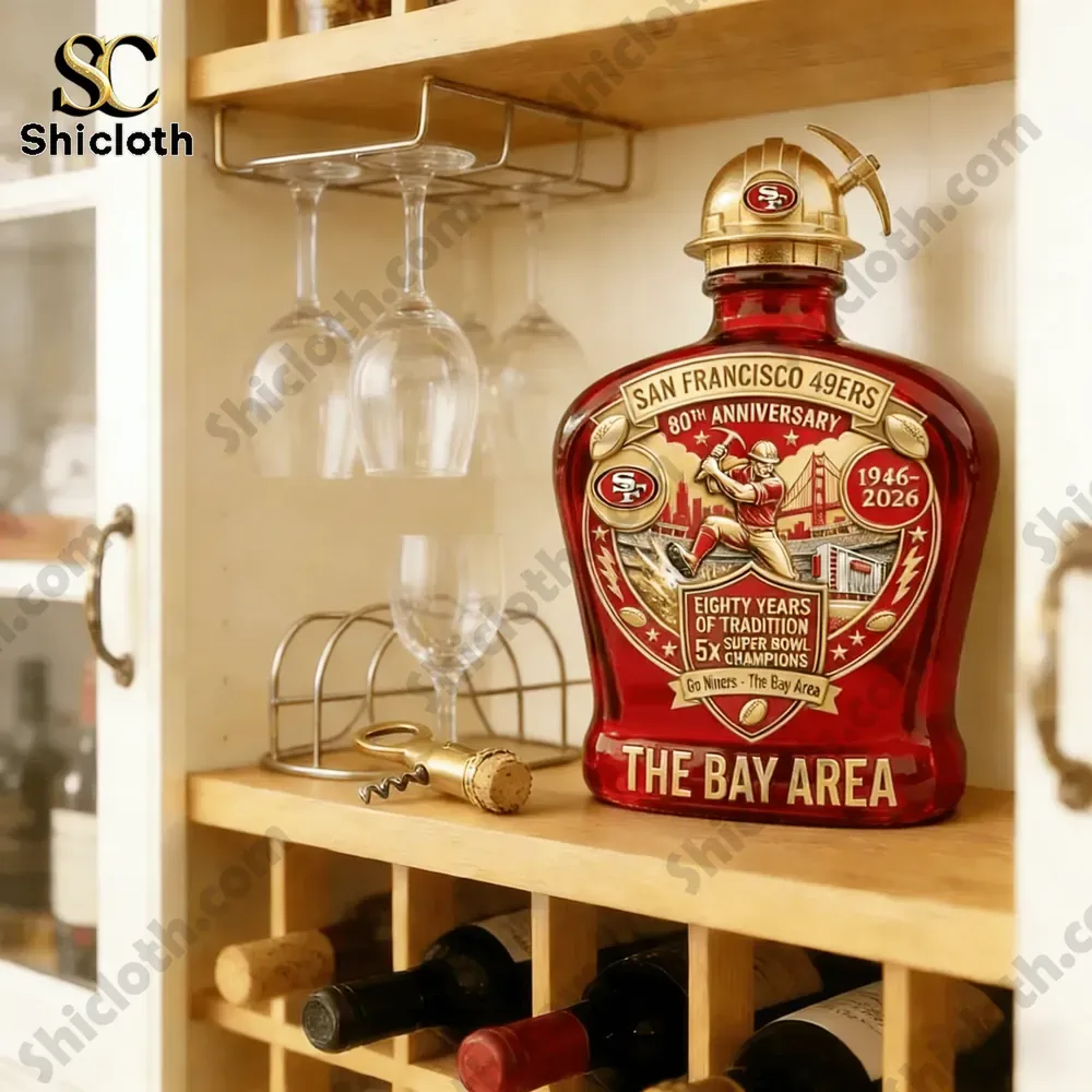 Alternative view of San Francisco 49ers 80th Anniversary Commemorative Edition Whiskey Decanter