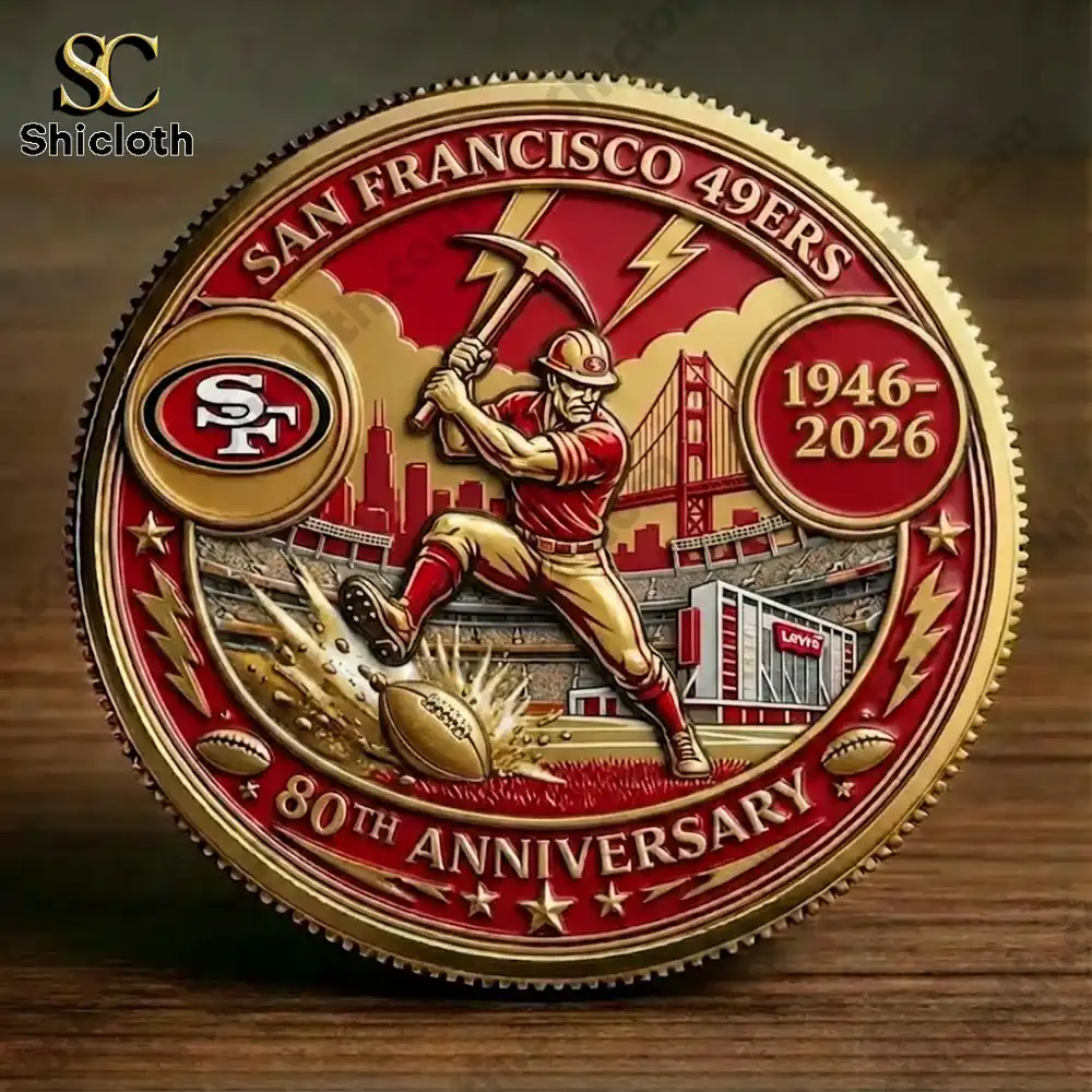 San Francisco 49ers 80th Anniversary Legacy Commemorative Coin (1946?2026)