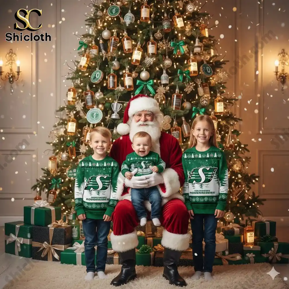 Saskatchewan Roughriders 2025 Grey Cup Champions Ugly Sweater