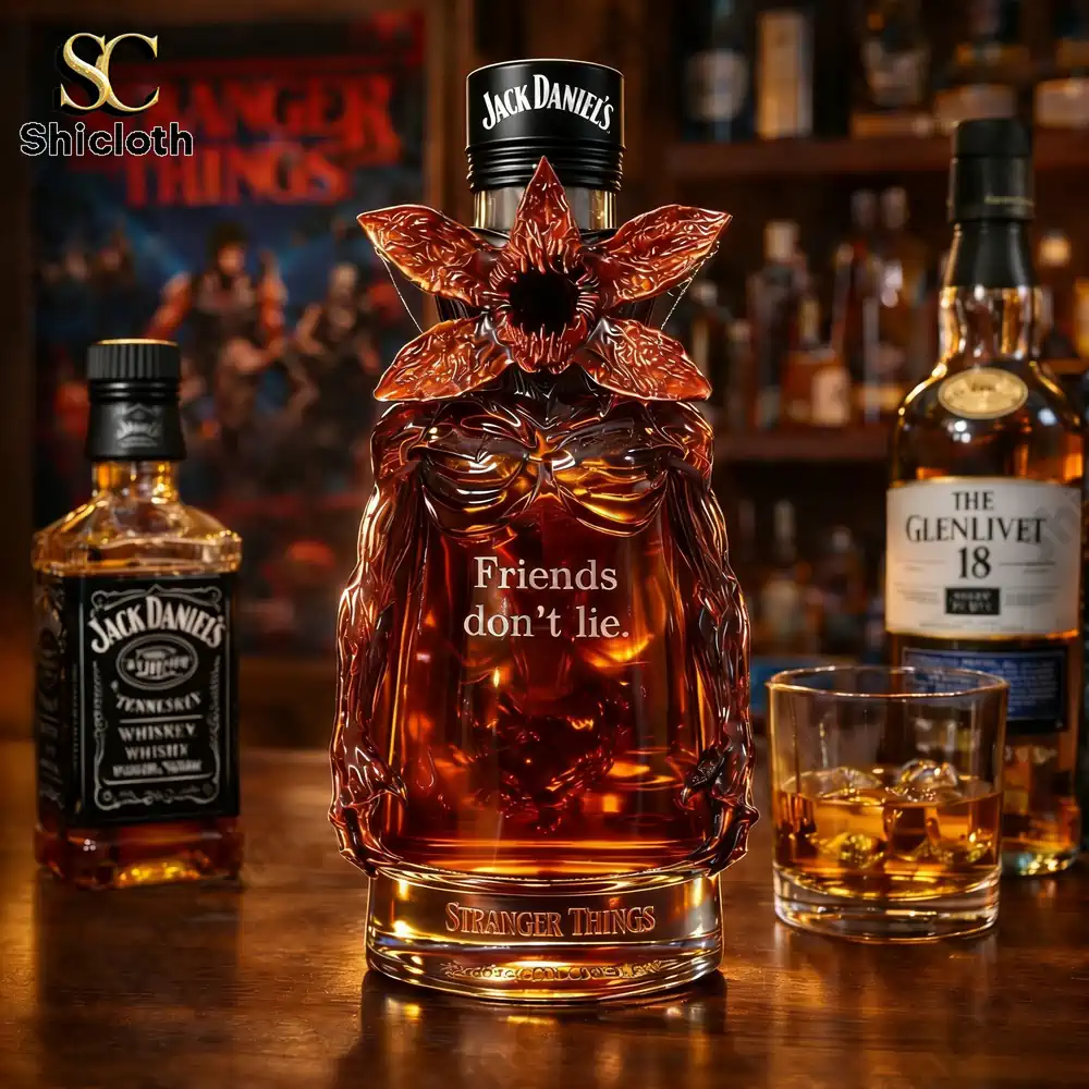 Stranger Things The Other Side Ritual Whisky Bottle 3 Stranger Things inspired decorative bottle with dark cap!