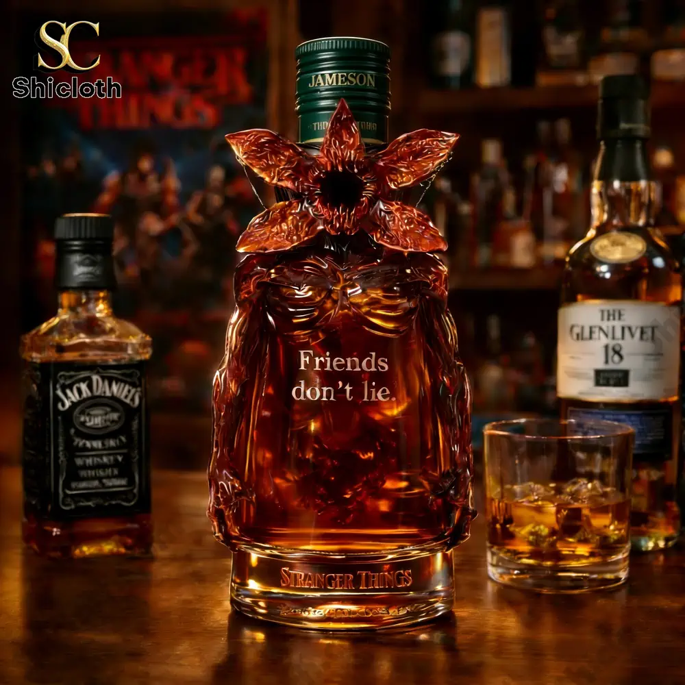 Stranger Things The Other Side Ritual Whisky Bottle 5 Stranger Things inspired decorative bottle with green cap!