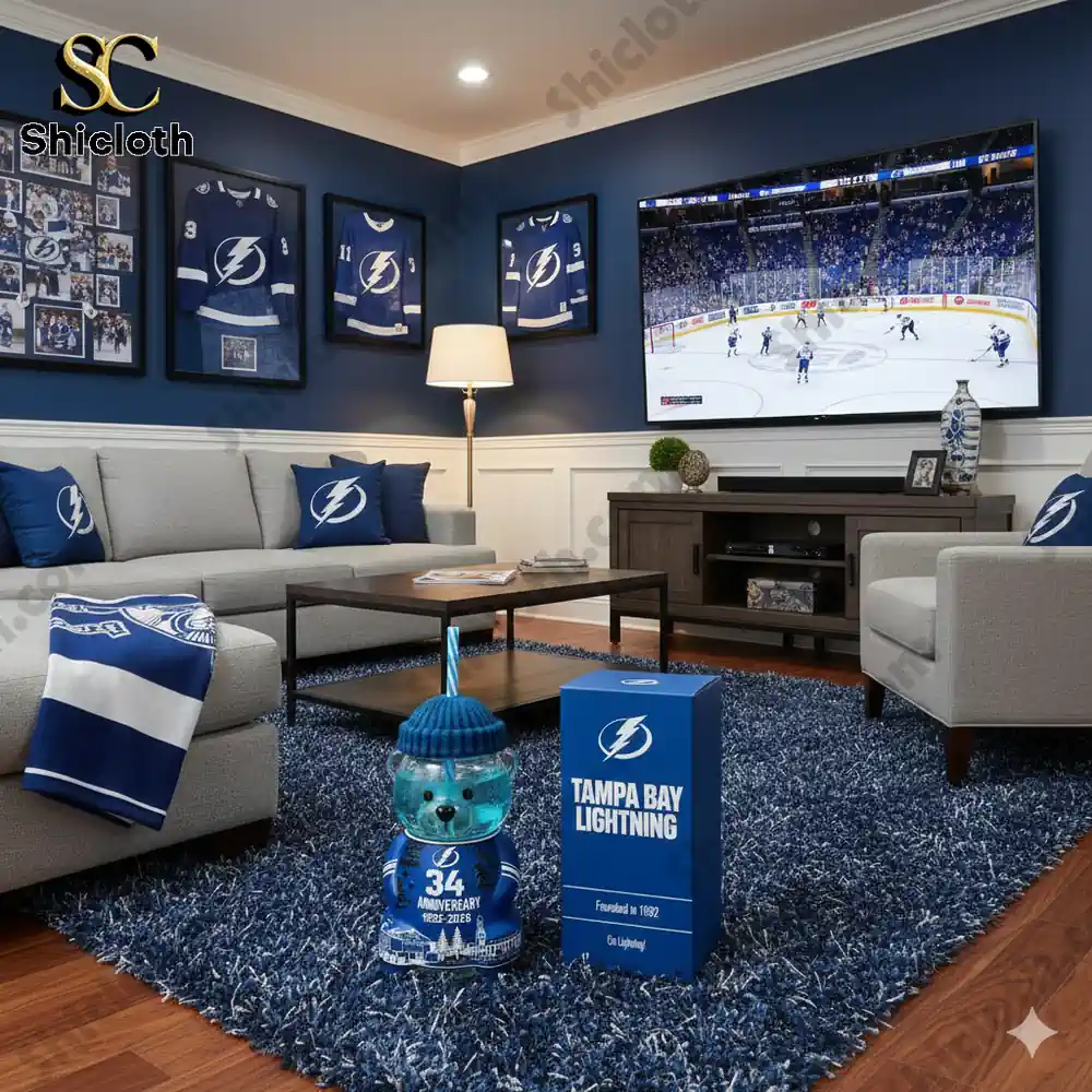 Tampa Bay Lightning 34th Anniversary Bear Bottle