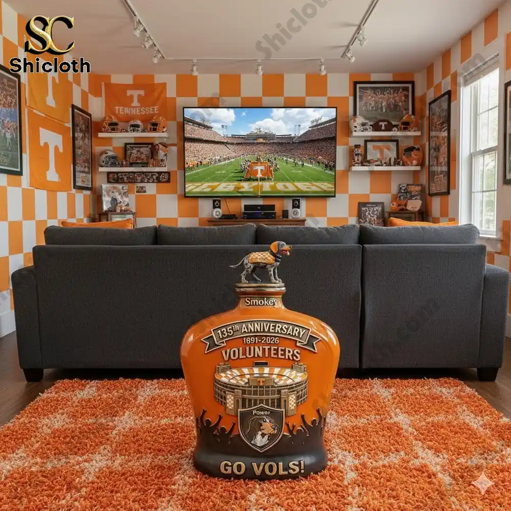 Tennessee Volunteers 135th Anniversary Go Vols Whiskey Bottle