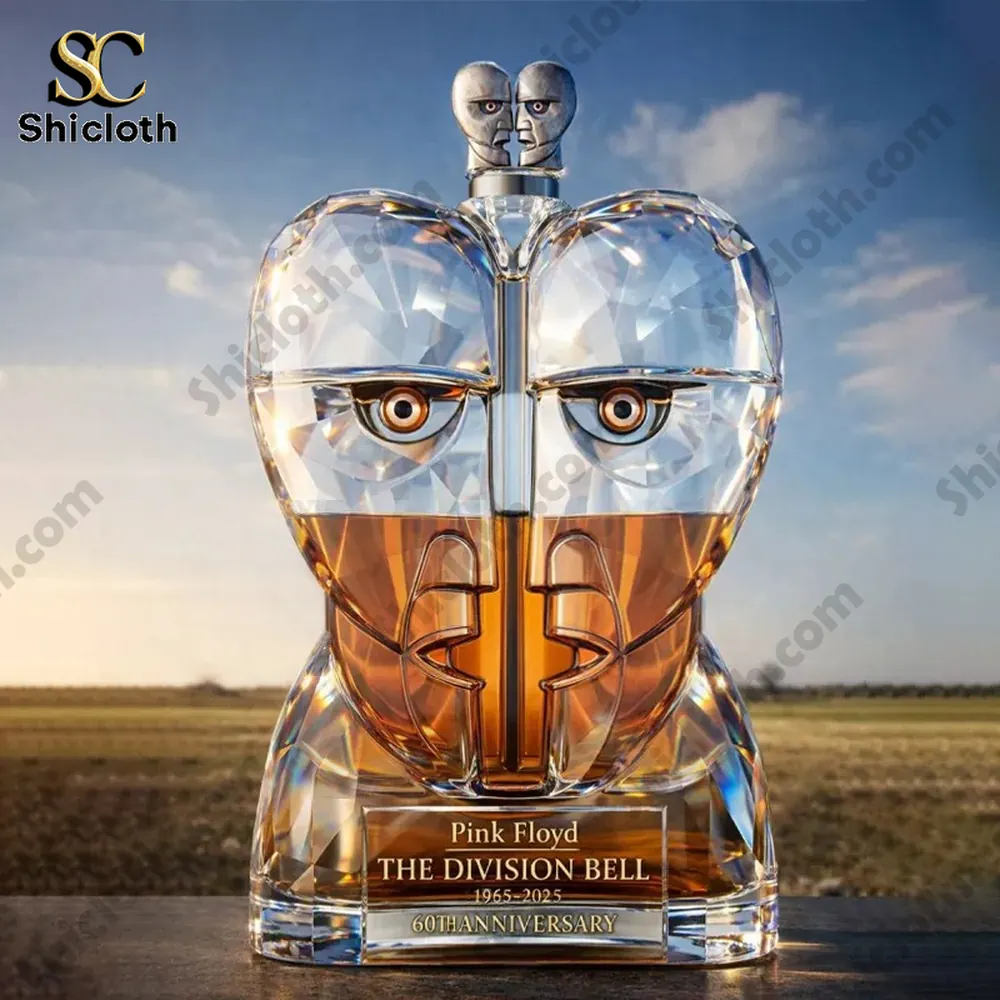 Demogorgon Sculpted Whiskey Glass 124 Crystal heart shaped perfume bottle inspired by Pink Floyd Division Bell by Shicloth!