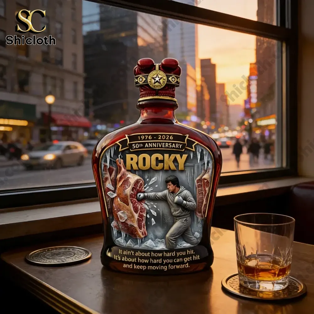 Rocky 50Th Anniversary 2026 Boxing Whiskey Bottle