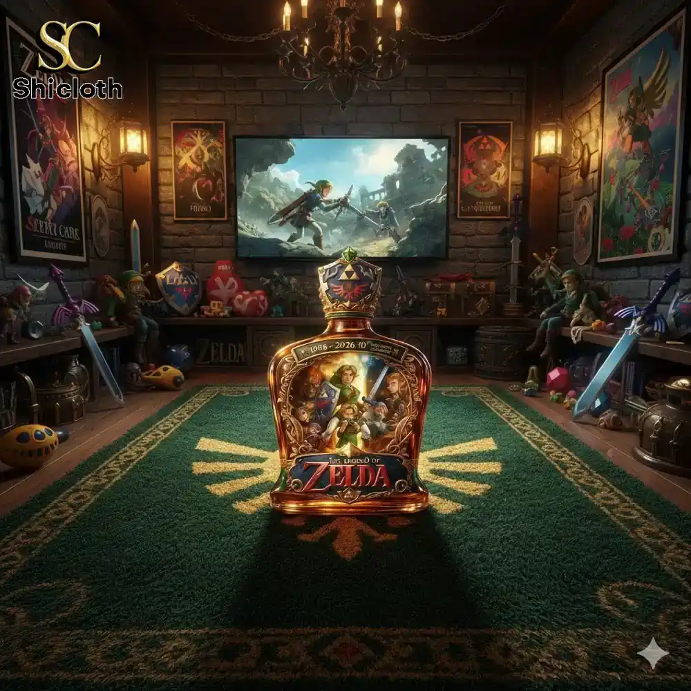 Alternative view of The Legend of Zelda 40th Anniversary Whiskey Bottle Decanter