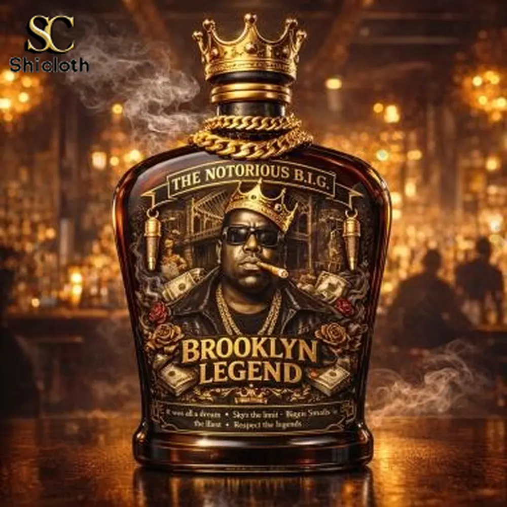 Demogorgon Sculpted Whiskey Glass 122 Luxury hip hop inspired bottle with royal crown design!